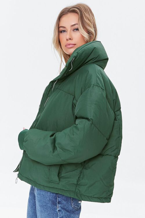 HUNTER GREEN Quilted Puffer Jacket, image 3
