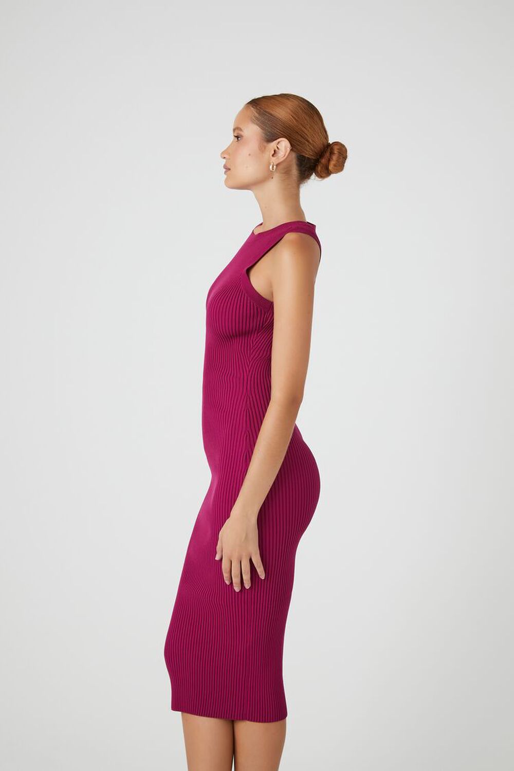 Neon Pink Stripe Bodycon Silhouette Dress, $20.00