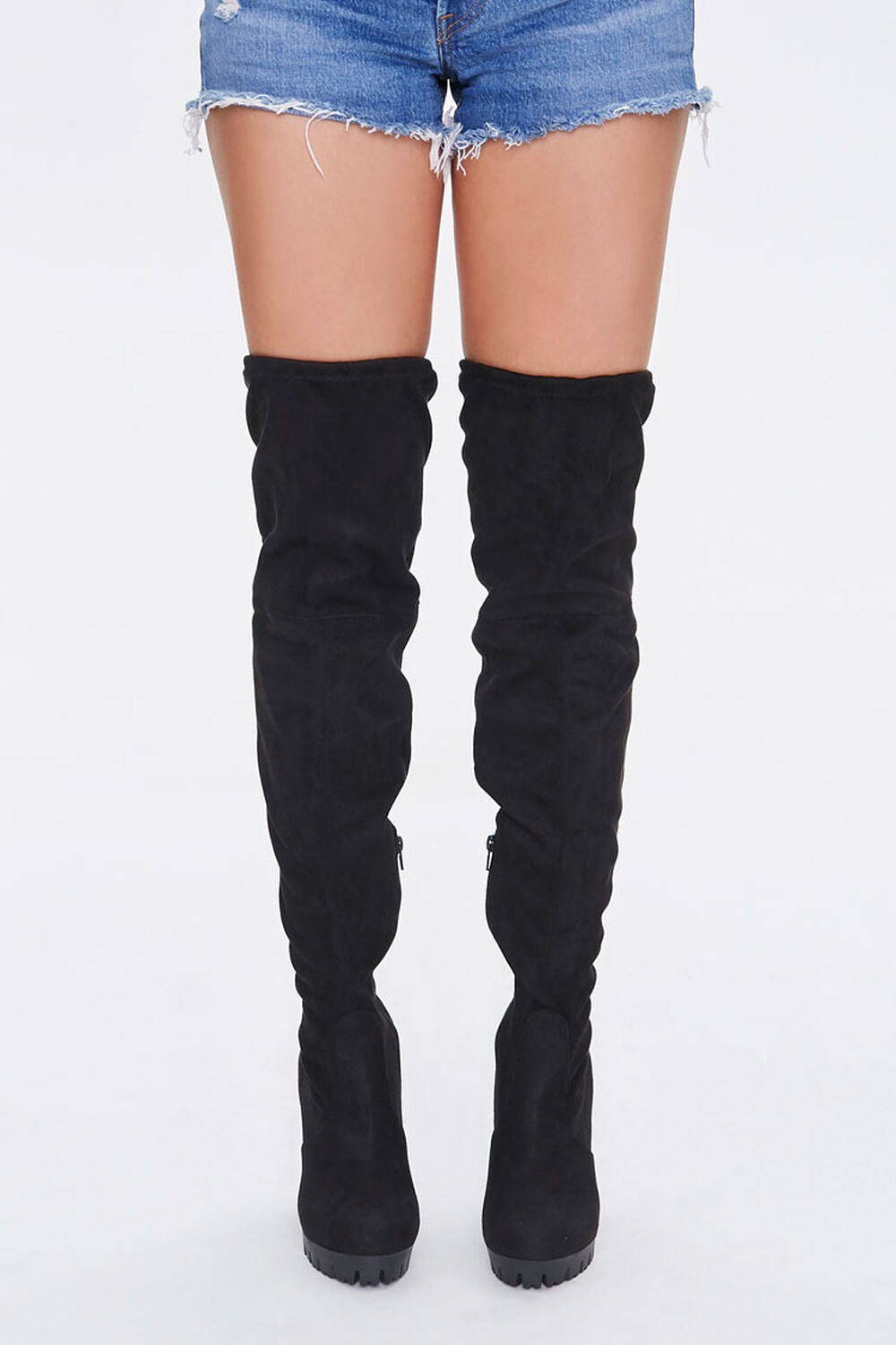 Forever 21 Women's Over-the-Knee Stiletto Platform Boots In Black,  Connecticut Post Mall
