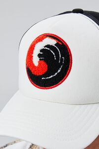 BLACK/WHITE Wave Patch Baseball Cap, image 4