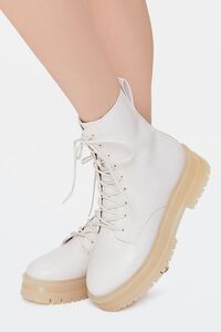 CREAM Lace-Up Faux Leather Booties, image 5