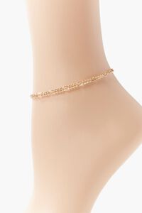 GOLD Curb Chain Anklet, image 2