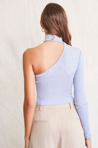 PERIWINKLE Fitted One-Shoulder Top, image 3
