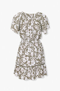 Floral Print Mini Dress, image 3