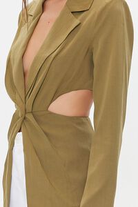 CIGAR Plunging Cutout Buttoned Blazer, image 6