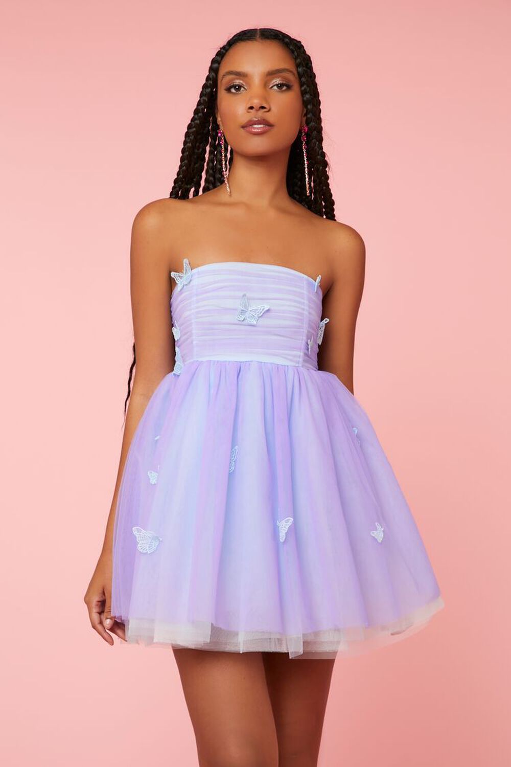Butterfly Sleeveless Mini Dress