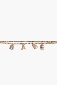 Babe Rhinestone Charm Bracelet, image 2