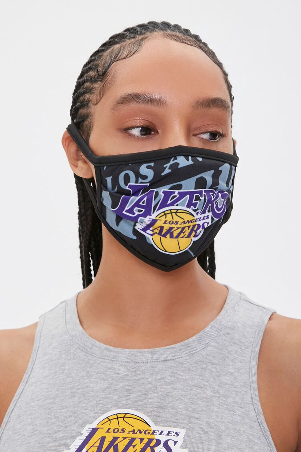 Lakers Graphic Face Mask, image 2