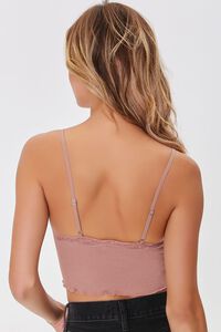 TAUPE Seamless Lace-Trim Bralette, image 3