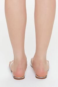 SILVER Metallic Thong Sandals, image 4