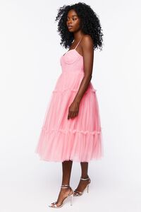 ROSEWATER Tulle Ruffled Bustier Midi Dress, image 2