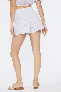 WHITE/MULTI Striped Pull-On Shorts, image 4