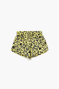 YELLOW/MULTI Girls Leopard Print Shorts (Kids), image 1