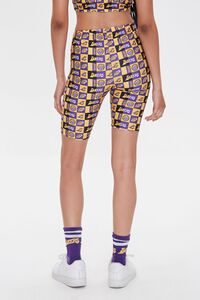 YELLOW/MULTI Los Angeles Lakers Biker Shorts, image 4