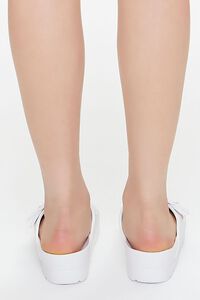 WHITE Dual-Strap Platform Sandals, image 3
