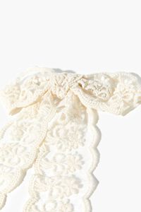 CREAM Lace Bow French Barrette, image 2