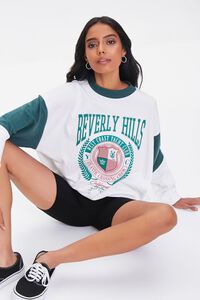 GREEN/MULTI Beverly Hills Colorblock Sweatshirt, image 1