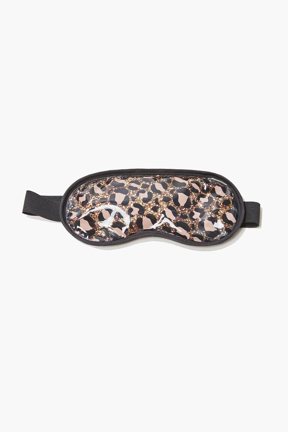 BROWN/MULTI Leopard Print Jelly Eye Mask, image 1