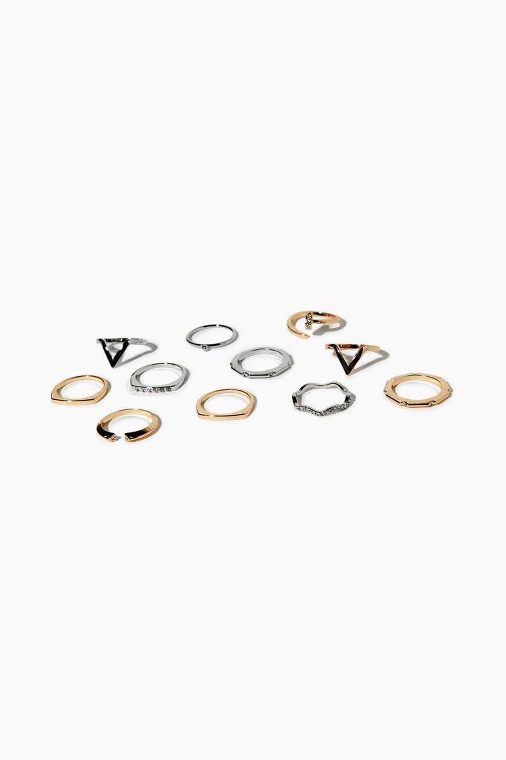 GOLD/SILVER Assorted Ring Set, image 1
