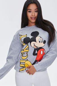 LIGHT HEATHER GREY/MULTI Mickey Mouse Graphic Sweatshirt, image 1