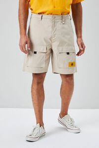 TAUPE Sun Patch Graphic Cargo Shorts, image 2