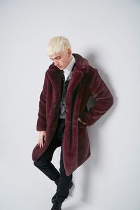PLUM Faux Fur Longline Coat, image 5
