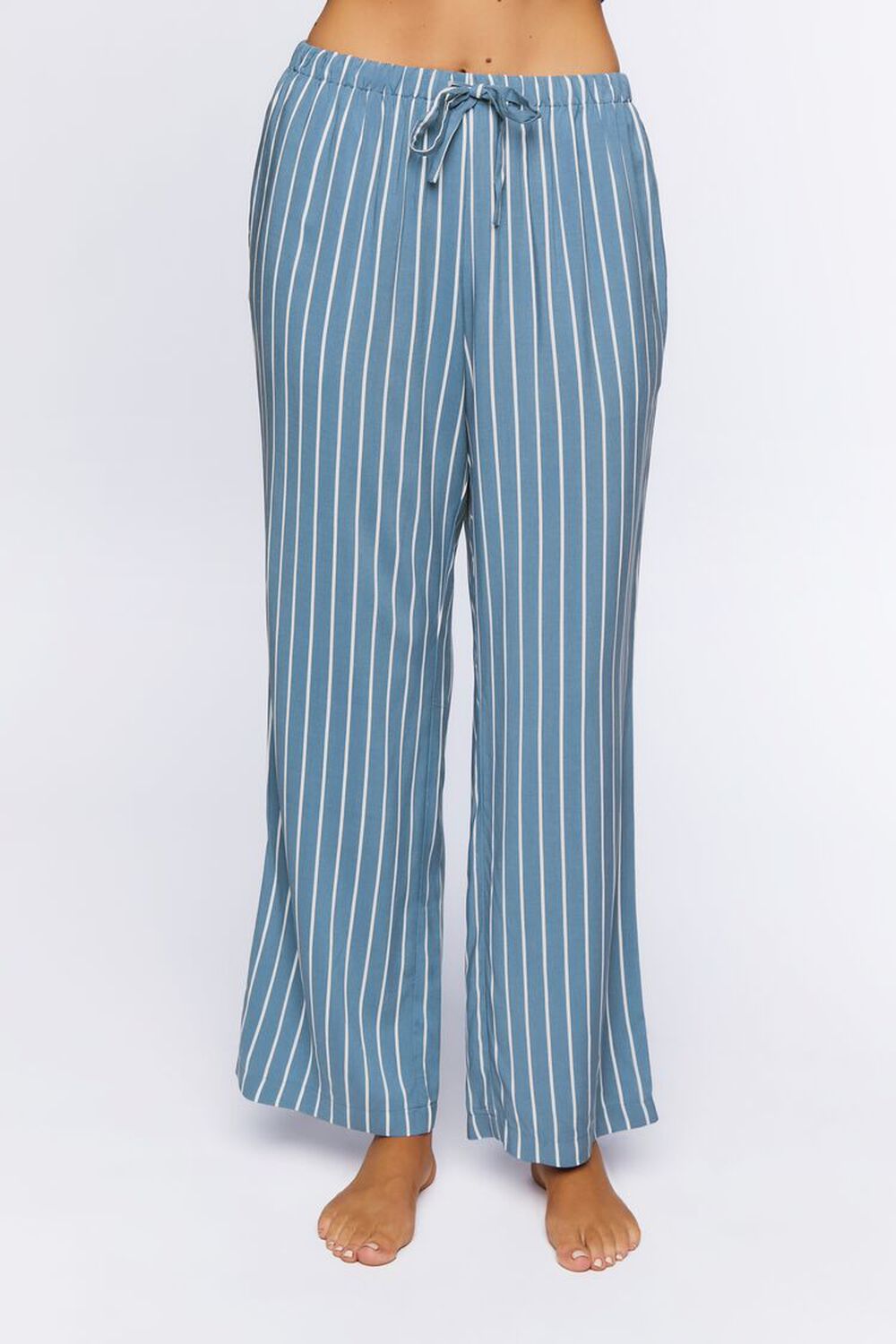 COLONY BLUE/WHITE Striped Pajama Pants, image 2