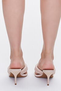NUDE Quilted Thong-Toe Heels, image 3