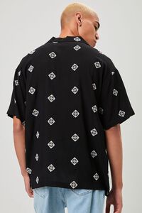 BLACK/MULTI Embroidered Ornate Buttoned Shirt, image 3