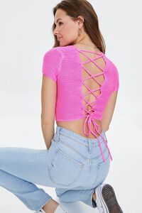 Crochet Lace-Back Crop Top, image 4