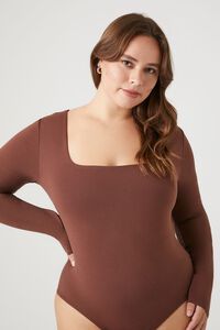 CHOCOLATE Plus Size Fitted Bodysuit, image 5