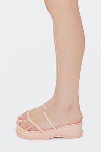 BLUSH Faux Leather Toe-Loop Wedges, image 2