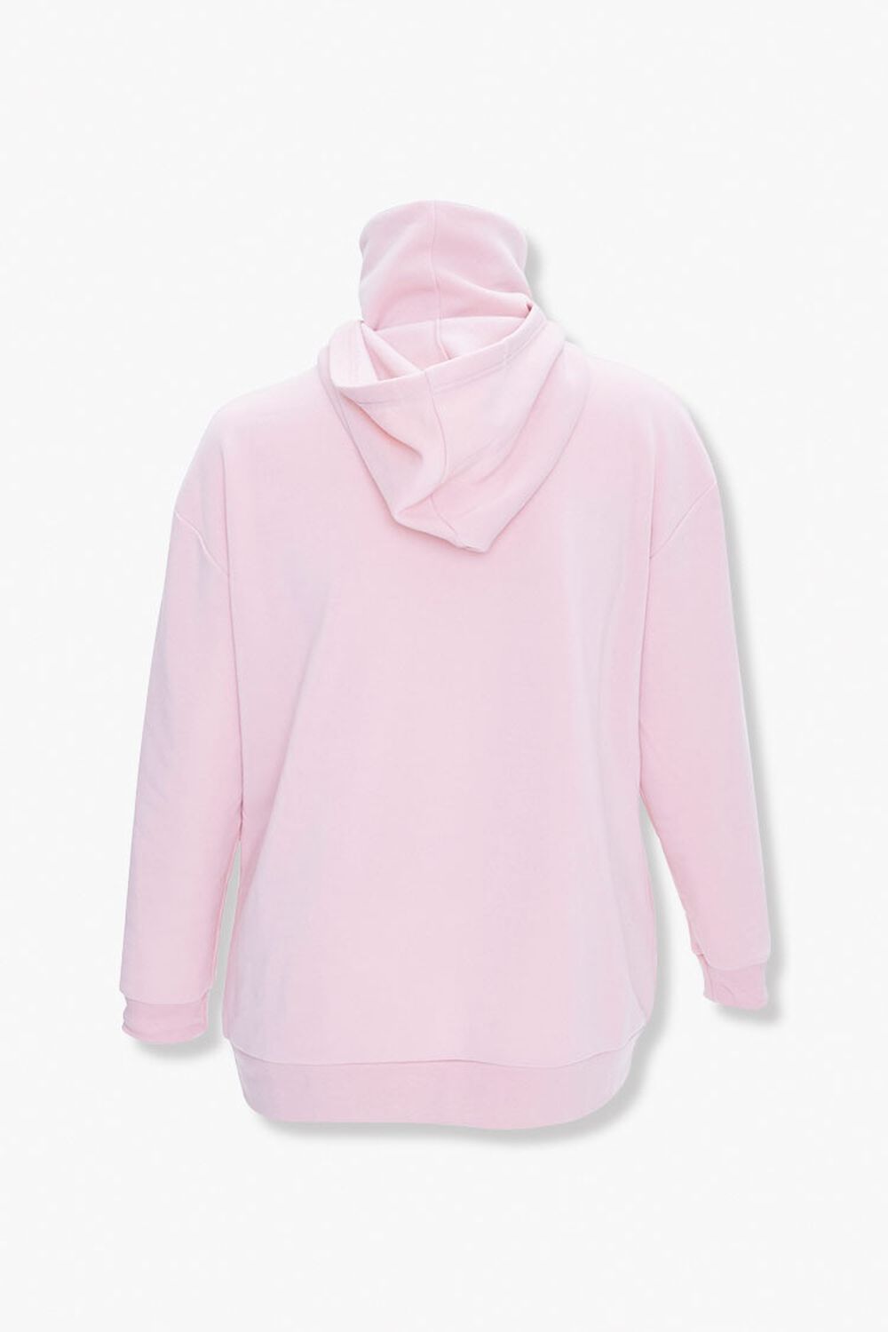 LIGHT PINK Plus Size Face Mask Hoodie, image 3