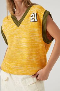 YELLOW/MULTI Marled Colorblock Sweater Vest, image 5