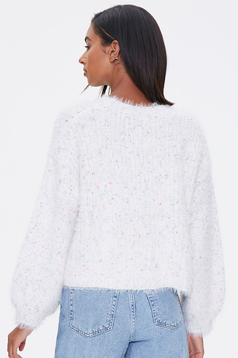 Speckled Fuzzy Knit Sweater, image 3