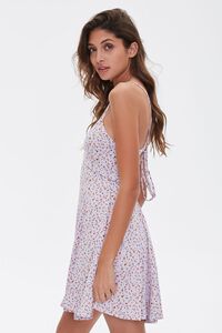 LAVENDER/MULTI Floral Print Mini Dress, image 2
