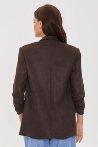 CHARCOAL Notched Open-Front Blazer, image 4