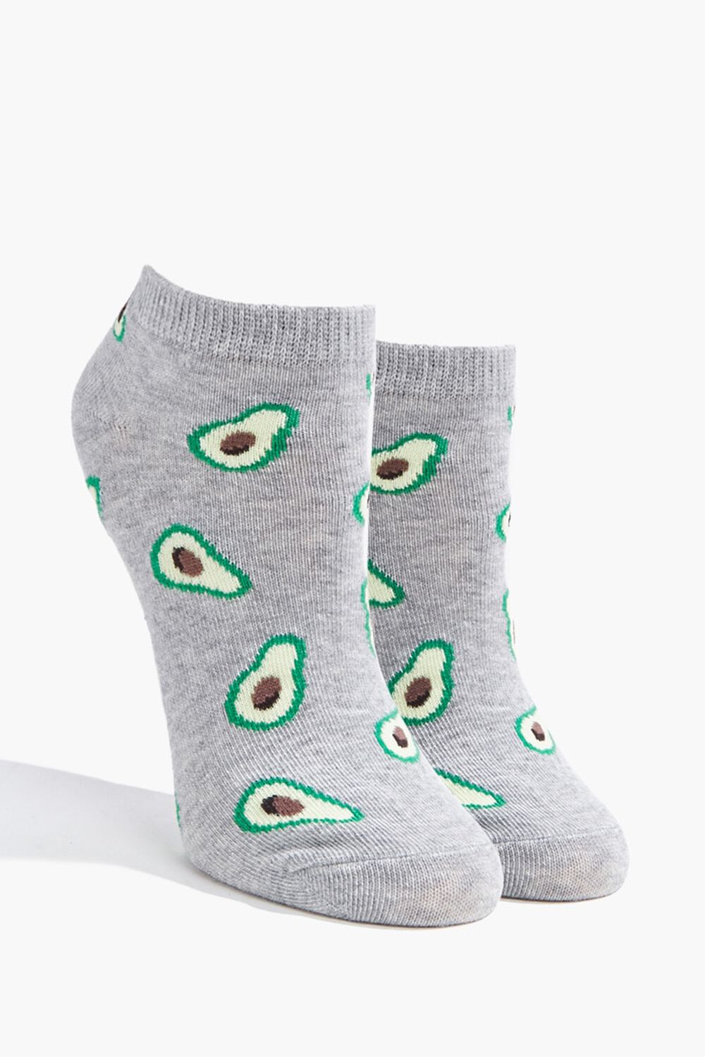 HEATHER GREY/MULTI Avocado Graphic Ankle Socks, image 1