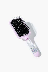 LILAC/MULTI Floral Waterfall Paddle Brush, image 1