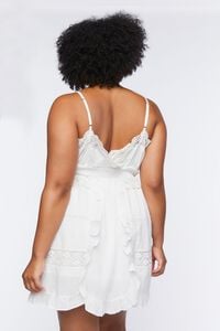 VANILLA Plus Size Lace-Trim Mini Dress, image 3