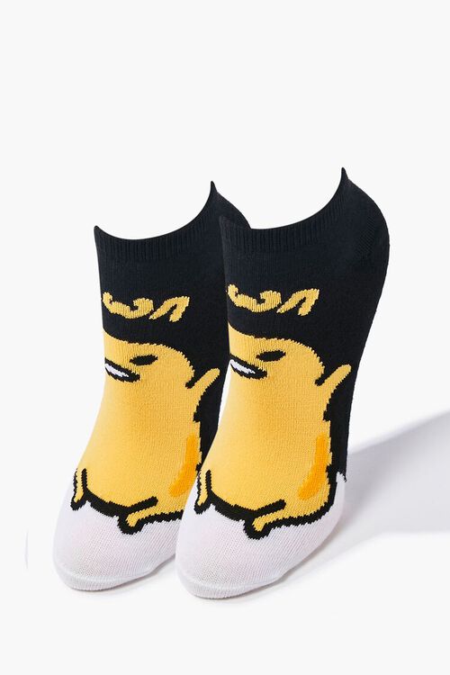 BLACK/MULTI Gudetama Ankle Socks, image 2