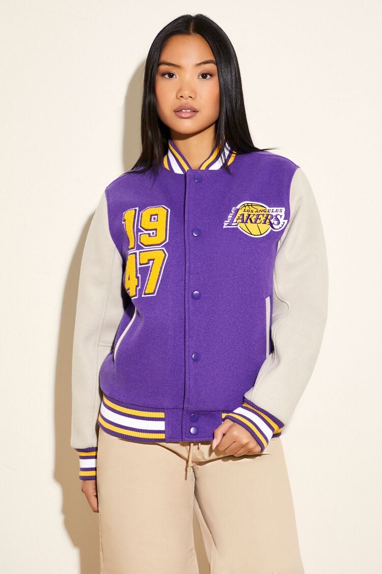 Los Angeles Lakers Letterman Jacket | Forever 21