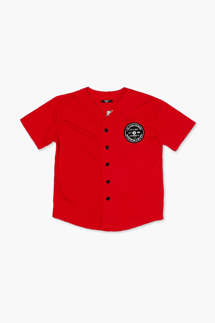 Kids Los Angeles Baseball Jersey (Girls + Boys) in Red,  13/14 (Girls on sale 2022