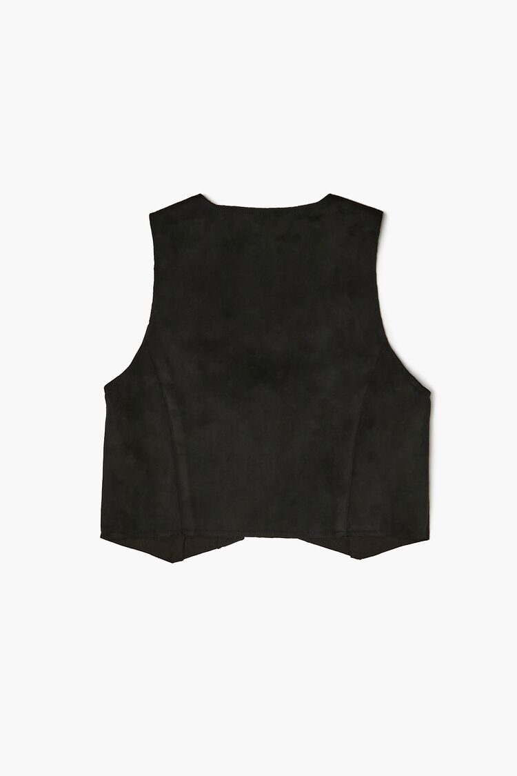 Girls Butterfly Print Vest (Kids) in Black/White,  11/12 (Girls on sale 2022 2