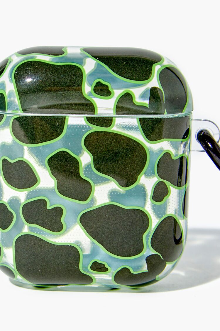 Cow Print Case for AirPods in Green 21MEN on sale 2022 2