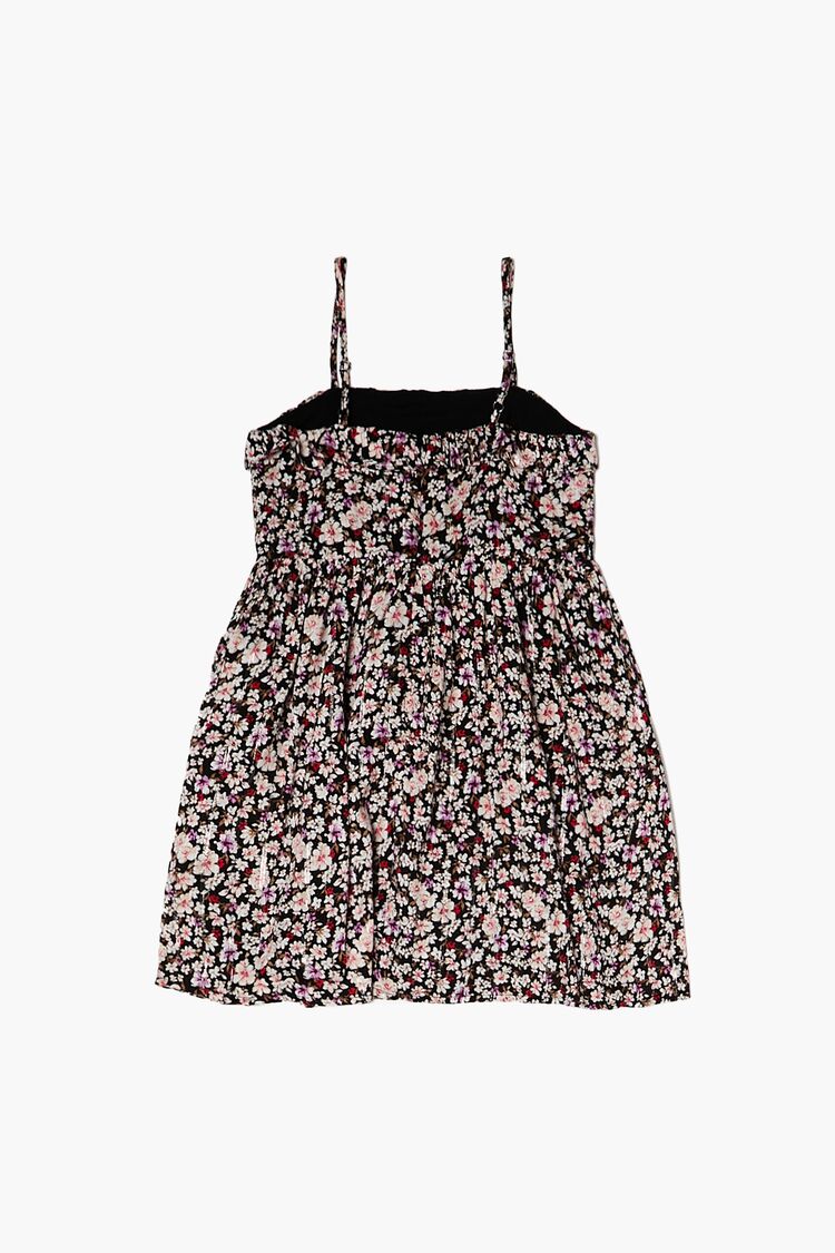 Girls Floral Print Cami Dress (Kids) in Black,  9/10 (Girls on sale 2022 2