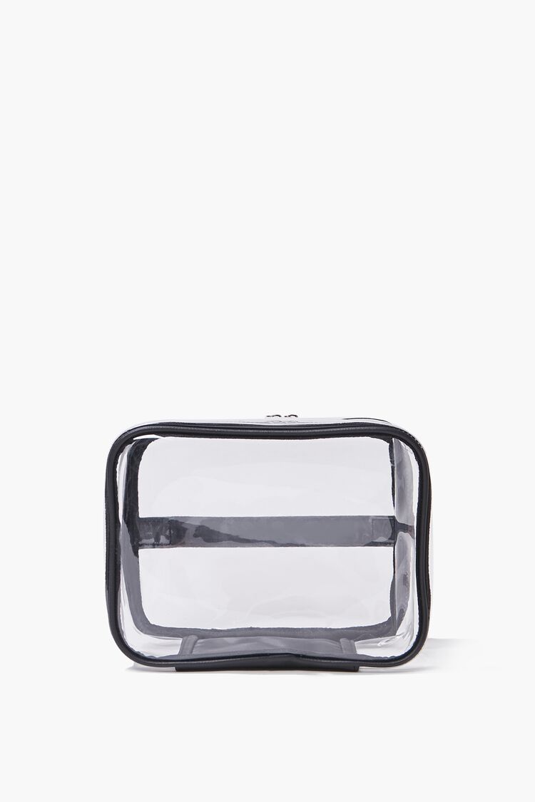 Women Transparent Train Case Bag in Clear/Black FOREVER 21 on sale 2022 5