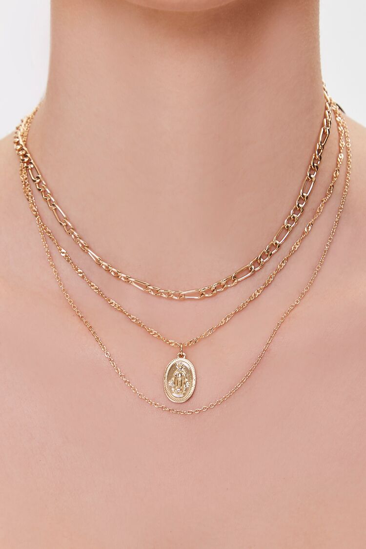 Women’s Iconograph Layered Necklace in Gold Accessories on sale 2022
