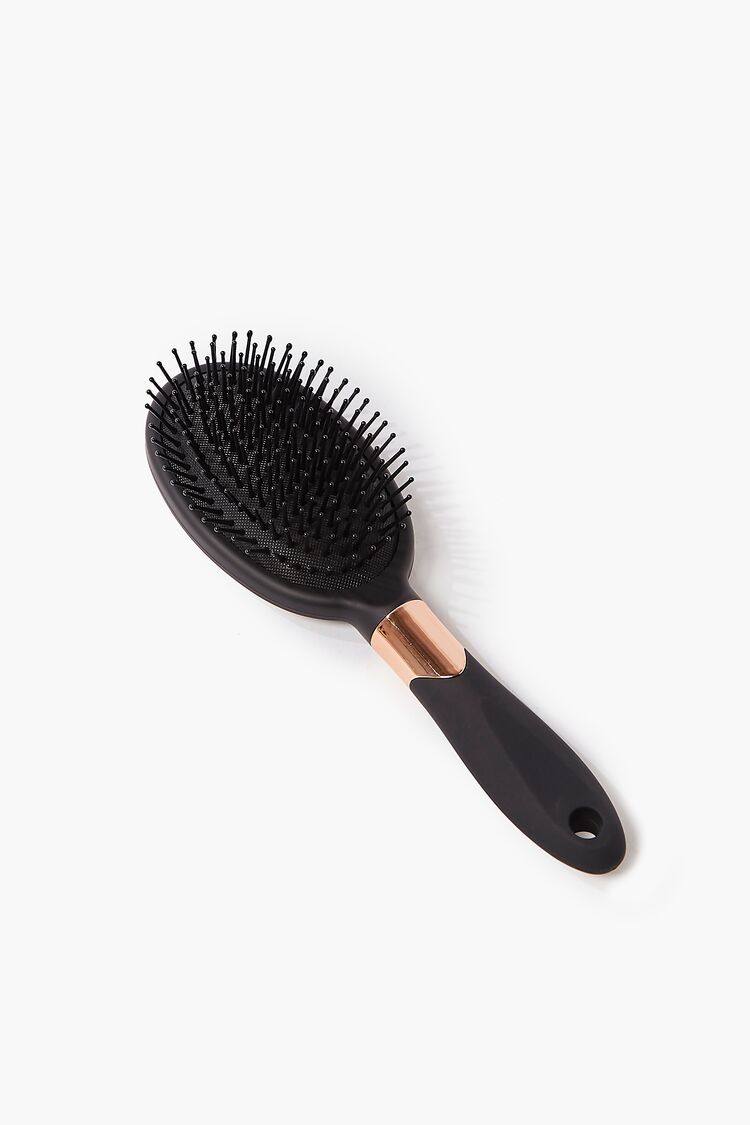 Women Ball-Tip Hair Brush in Black/Gold
