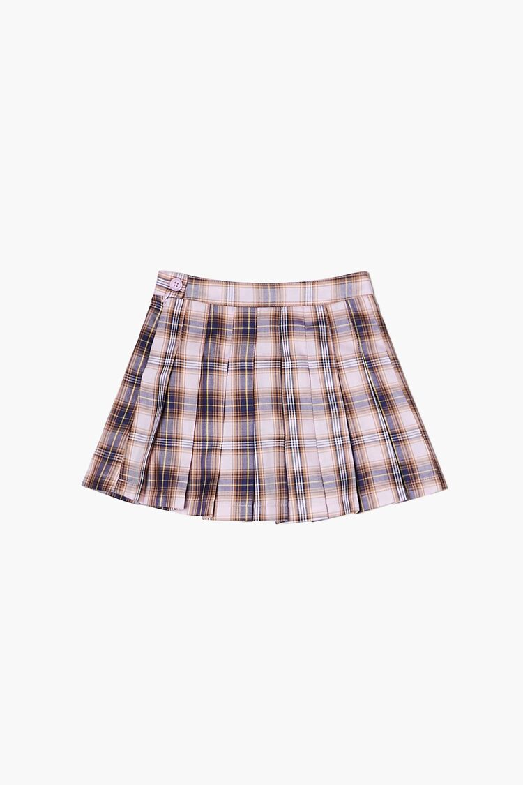 Girls Plaid A-Line Skirt (Kids) in Pink,  13/14 (Girls on sale 2022